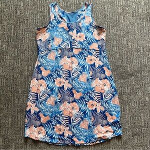 Columbia PFG women’s sleeveless floral dress size XXL coral and blue